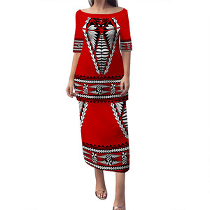 Envío de la gota <span class=keywords><strong>Ropa</strong></span> Tongan <span class=keywords><strong>Ropa</strong></span> Un hombro Isla Vestidos Tonga Puletasi - Product Image 1