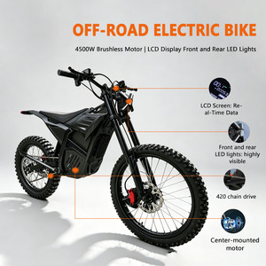 Jianxika, Motocicleta Eléctrica Todoterreno para Adultos, Nuevo Diseño, <span class=keywords><strong>Motor</strong></span> sin Escobillas de 72V/4500W, Tracción Media, Resistencia para Carreras, 65 km/h, Uso en Desierto - Product Image 2