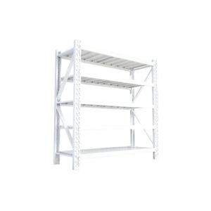 ชั้นวางของซานเจียน 6 ชั้น แบบตั้งพื้น น้ำหนักเบา สำหรับโรงรถ โครงสร้างแบบคานสี่เหลี่ยม ความหนาของเสา 0.4 มม. ความหนาของแผ่นเหล็ก 0.3 มม. - Product Image 5