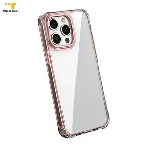 2024 Mat Prismatisch Met Camera Beschermer Dunne Doorzichtige Zagg Crystal Palace Clear Acryl Pc Tpu Telefoon Case Voor Iphone 15