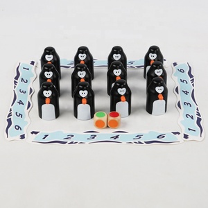 Color educativo Habilidad cognitiva Tablero a juego de colores Pingüino de madera Muñecas anidadas Memoria de color Juego de ajedrez a juego - Product Image 5
