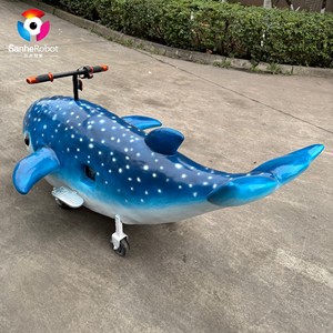 Manège Électrique Requin Baleine 1,7-1,9M de Longueur, Voiture Robot Amusante pour Enfants, Trottinette Animale à Batterie pour Centre Commercial - Product Image 6