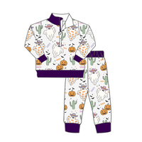 Conjunto de Sudadera Ligera de Franela con Media Cremallera para Niños ODM 0-16T, Sudadera Deportiva Casual con Cremallera 1/4