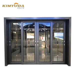 <span class=keywords><strong>Puerta</strong></span> <span class=keywords><strong>Corredera</strong></span> de Aluminio de Estilo Moderno para Uso Comercial, Ventanas de Entrada con Rotura de Puente Térmico, Superficie Acabada, Apertura <span class=keywords><strong>Lateral</strong></span> - Product Image 1