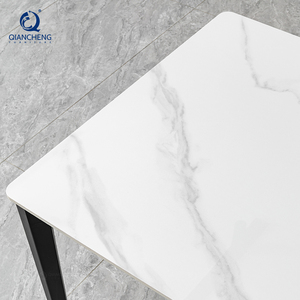 <span class=keywords><strong>Tavolo</strong></span> da Pranzo dal Design Moderno con Gambe in Metallo, Arredamento per Sala da Pranzo e Soggiorno - Product Image 5