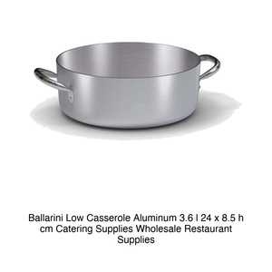 หม้อตุ๋นอะลูมิเนียมทรงตื้น Ø 24 ซม. สูง 8.5 ซม. ความจุ 3.6 ลิตร ยี่ห้อ Ballarini - Product Image 2