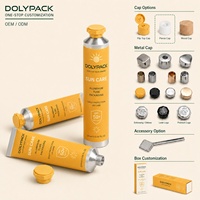 Tube en aluminium pliable personnalisé vide de 15 ml, 20 ml, 30 ml, OEM, 50 ml, 80 ml, 120 ml pour l'emballage de nettoyant visage