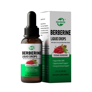 Suplementos de extracto de hierbas OEM ODM de venta caliente, gotas líquidas de berberina con canela de Ceilán para la digestión y la salud inmunológica - Product Image 1