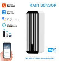 Détecteur de fuite d'eau extérieur en temps réel Tuya Smart WiFi 2,4 GHz ABS, capteur de détection d'inondation d'eau de pluie, alarme domestique PST-ZM-6012