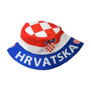 Sombrero de cubo con estampado de la bandera nacional de Croacia, diseño de fútbol mundial, gran oferta para aficionados - Product Image 3