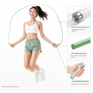 <span class=keywords><strong>Cuerda</strong></span> <span class=keywords><strong>de</strong></span> Saltar Multicolor Luminosa, Antideslizante, Portátil, Ligera, Resistente al Desgaste, para Entrenamiento Físico y Pruebas Corporales - Product Image 3