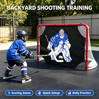 But de hockey, filet de hockey pour les jeunes, entraînement en salle et en extérieur, but de hockey sur glace portable