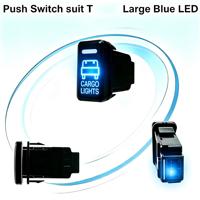 Éclairage de chargement 12V avec interrupteur marche/arrêt à LED bleue et bouton-poussoir pour Toyota Hilux Large