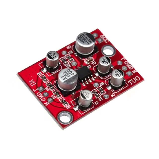 OKYN202508 AD828 Dual Channel Preamp Board Stereo Audio Preamplifier Module with DC 5V to 15V Input for AMP Enhancement