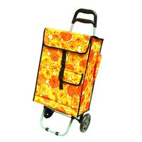 Grands sacs réutilisables isolés pliables de chariot à légumes d'épicerie de chariot avec des roues