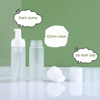 Bouteille en plastique givrée personnalisée 100ml 120ml 150ml 200ml pour nettoyant visage, mousse, avec pompe blanche – Offre Spéciale
