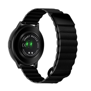 Pulsera de cuero de 20mm y 22mm, correa de lazo magnético, correa de lujo para Samsung HUAWEI Amazfit <span class=keywords><strong>Garmin</strong></span>, <span class=keywords><strong>accesorios</strong></span> para reloj inteligente - Product Image 5