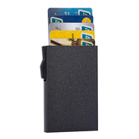 Dompet Kartu Pop up Aluminium RFID stok dengan pelat besi