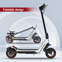 Vente en gros d'usine, scooters électriques pliables pour adultes, puissants, avec moteur 48v, pneus larges de 10 pouces, tout-terrain