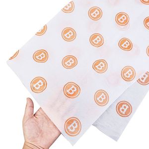 Custom Logo <b>Recycled</b> Coated Screen Printed Gift <b>Wrapping</b> Tissue <b>Paper</b> for Clothing & Shoes Packaging - Product Image 1
