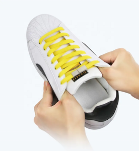 Sepatu Tali Sepatu Tanpa Ikat, Model Baru, Warna-Warni, dengan Gesper Logam Magnetis, Elastis, Unisex, Tali Sepatu Santai, Custom - Product Image 4