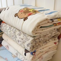 Couette pour enfants en coton tricoté Oeko-Tex de qualité supérieure, écologique, imprimée réactif, motif dessin animé, légère, pour la décoration de chambre