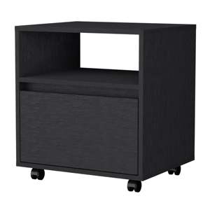 Duncan Nightstand Top Open <b>Shelf</b> 1 Drawer Modern <b>Bedside</b> Storage Unit - Product Image 2