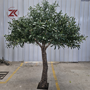 ZKAI Grand Arbre d'Olivier Artificiel pour Décoration de Mariage, Support de Toile de Fond, Faux Arbre d'Olivier Vert Réaliste pour Fête - Product Image 1