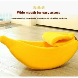 Nettes Bananen-Katzen betthaus Extra großes Katzen kuschel bett - Product Image 3