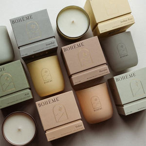 AIKUN Juego de Velas Perfumadas con Fragancia, Caja de Etiqueta Personalizada de Cera de Soja de Lujo PARA EL Hogar, Spa, Sala de Estar, Decoración de Regalo - Product Image 1