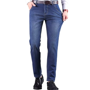 Jeans de Hombre de Alta Calidad, Corte Regular, Azul Clásico, Corte Recto, Cómodos y Elegantes para Uso Diario, Producción en Masa - Product Image 2