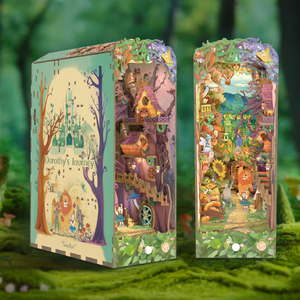 Tonecheer Dorothys Reise buch Nook 3D Puzzle Abenteuer Freundschaft Märchen TQ139 Emerald City mit mehrfarbigem Licht - Product Image 1
