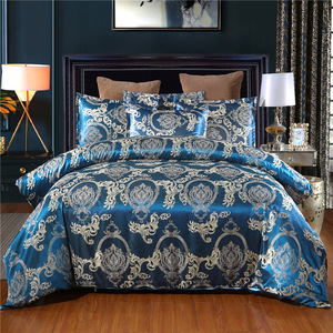 Giới Hạn Thời Gian Giảm Giá Khuyến Mãi 3Pcs 228*228Cm Sang Trọng Mượt Satin Duvet Covet <span class=keywords><strong>Set</strong></span> Polyester Jacquard Bộ Đồ Giường <span class=keywords><strong>Set</strong></span> Cho Nhà - Product Image 1