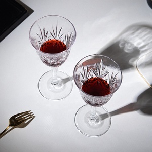 Calici <span class=keywords><strong>Vintage</strong></span> in Cristallo Intagliato per Vino Rosso e Bianco, Ideali per Matrimoni - Product Image 5