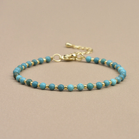 Bracelet à breloques de 3mm en pierre naturelle Unakite Mgnesite Beads Yoga Healing Bracelet Jewelry for Women Best Friend Gift Dropshipping