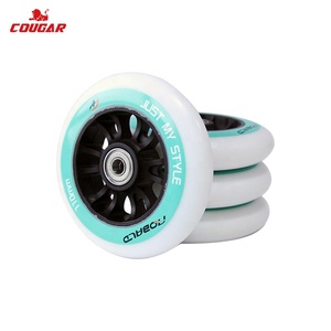 Campeonato de alta calidad110mm <span class=keywords><strong>PU</strong></span> rueda azul patinaje patines de velocidad en línea - Product Image 5