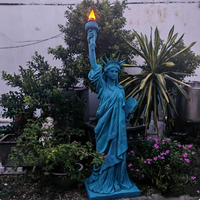 Sculptures personnalisées en fibre de verre, figurines décoratives occidentales, sculptures en résine, trophées, Statue de la Liberté, USA et Europe