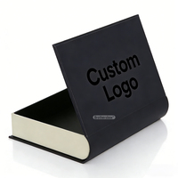 Boîte cadeau de luxe avec couvercle magnétique, livre à feuillets personnalisé avec logo créatif, modèle de livre en carton imprimé