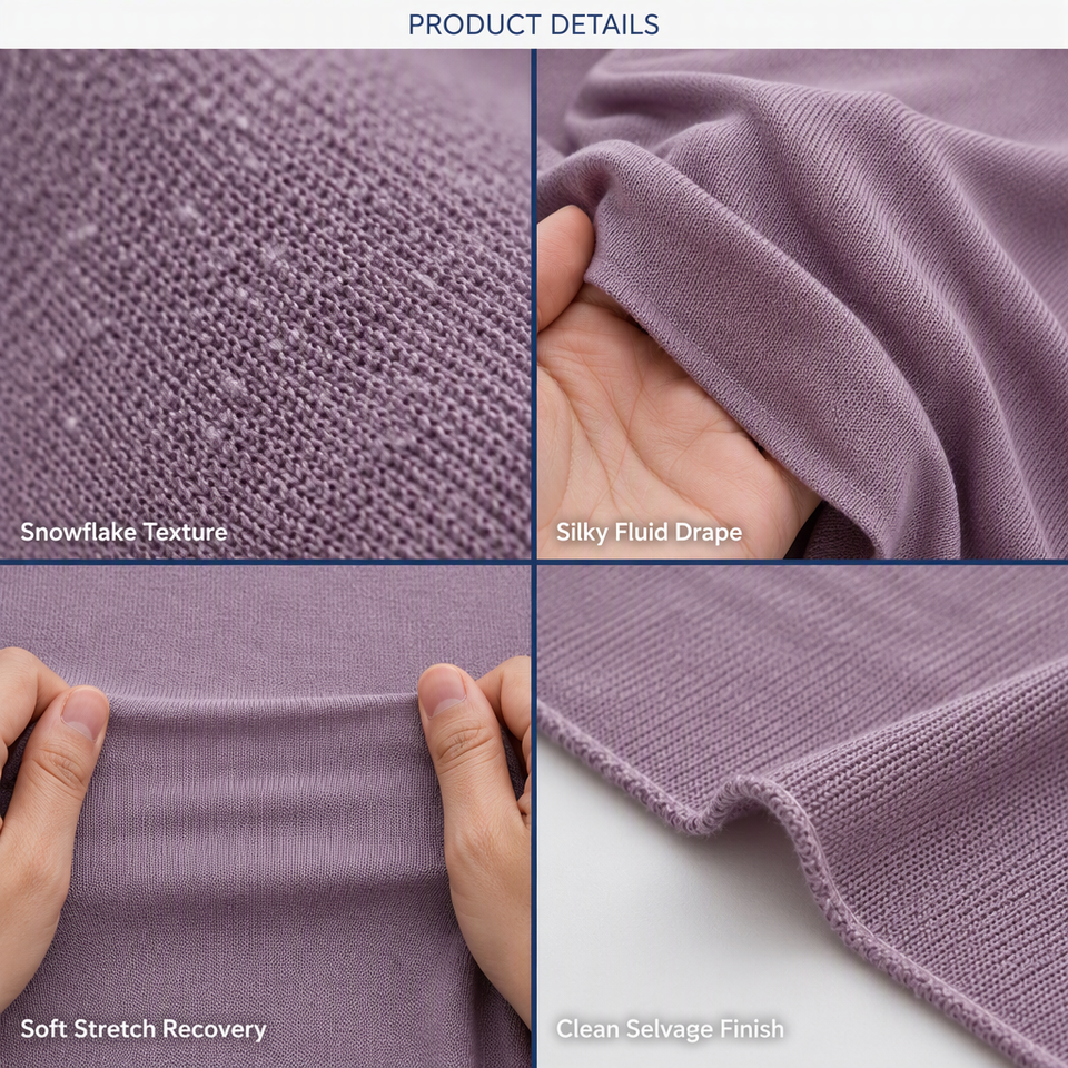 Skin-friendly tencel Snowflake Fabric with a Seamless Feel| Alibaba.com