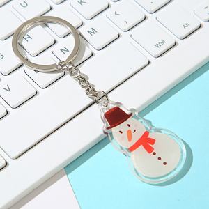 พวงกุญแจอะคริลิคพิมพ์ลายการ์ตูนน่ารักสไตล์คริสต์มาส พวงกุญแจพลาสติก - Product Image 4