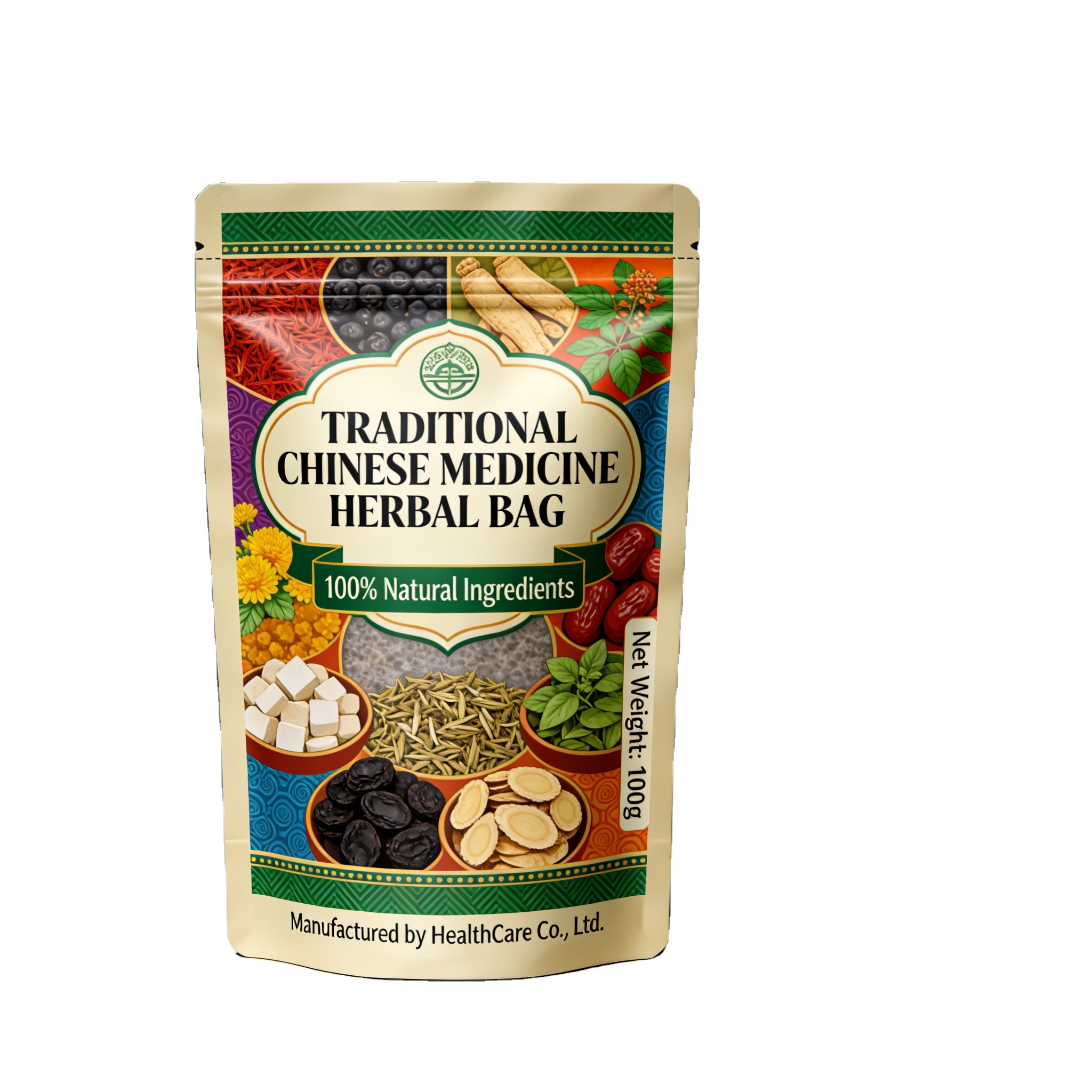 Wholesale Custom Size Custom Logo Printed Plastic Food Grade Stand up Pouch Nut Bags with Valve Zipper Moisture Proof