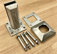 Spigot réglable en acier duplex 2205 pour verre de 10 mm, personnalisé OEM, pour les entrepreneurs en rénovation et les projets d'installation