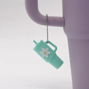 Mini Bottle Bag Pendant Fancy Keychain PVC Silicone Cup <b>Key</b> <b>Rings</b> Simulation Tumbler Cup Keychain - Product Image 5