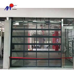 Portes <span class=keywords><strong>de</strong></span> <span class=keywords><strong>garage</strong></span> en aluminium européennes à vitrage intégral noires pour villas et commerces – <span class=keywords><strong>Prix</strong></span> abordable - Product Image 3