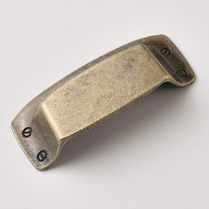 Rectangle Zinc Alloy Drawer Handle Bronze Traditional Durable Hardware Accessory - Product Image 4