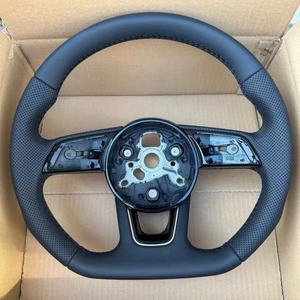 Volant en cuir perforé pratique en promotion pour modèles <span class=keywords><strong>Audi</strong></span> A3 8V 8P A4 B8 B9 A4L A5 A7L A8 Q3 <span class=keywords><strong>Q5</strong></span> Q7 A6 R8 TT - Product Image 1
