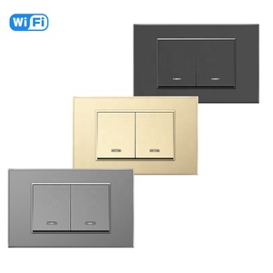 Interruptor Inteligente WiFi TB21 de 2 Canales con Control Remoto Tuya, Interruptor de Pared WiFi con <span class=keywords><strong>Alexa</strong></span> y Google Home - Product Image 1