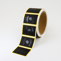Étiquette autocollante en papier spécial gaufré sur mesure avec estampage à chaud or pour flacon d'huile essentielle, impression d'emballage de luxe