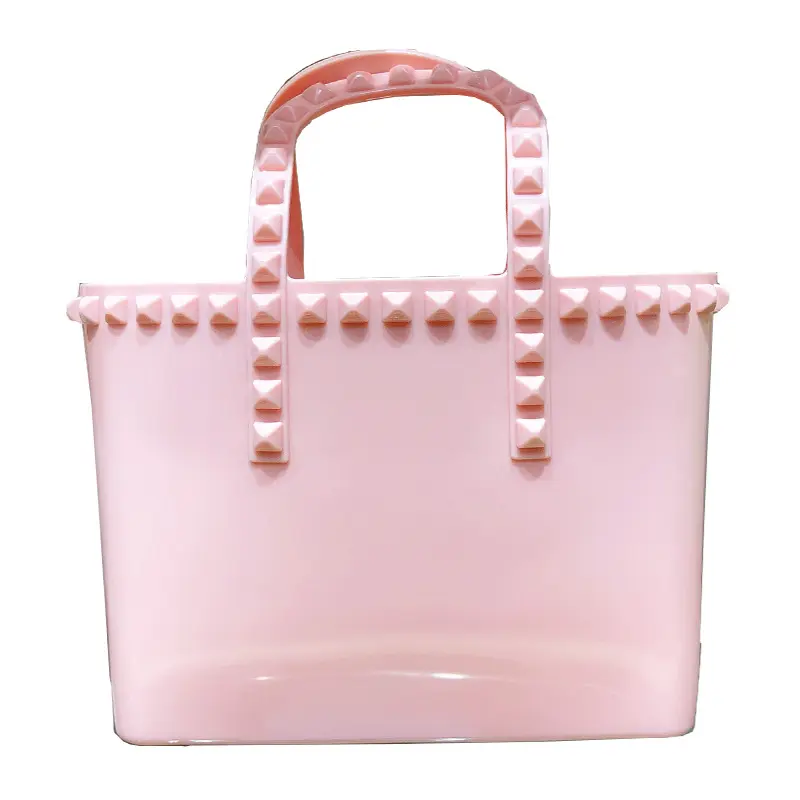 SY yeni Trendy kadın çanta yaz yüksek kalite PVC jöle çanta düz renk çanta büyük kapasiteli moda alışveriş çantası