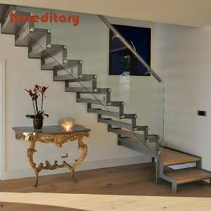 <span class=keywords><strong>Escalera</strong></span> recta de doble quilla de acero <span class=keywords><strong>Interior</strong></span> de diseño moderno <span class=keywords><strong>Escalera</strong></span> de <span class=keywords><strong>madera</strong></span> Escalones Pasamanos de vidrio Sistema de <span class=keywords><strong>escalera</strong></span> - Product Image 4